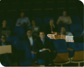 male business executive giving speech 1