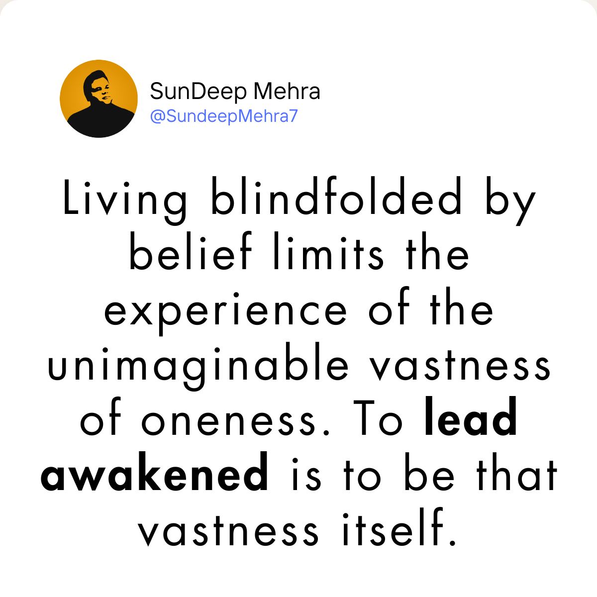 unimaginable vastness of oneness