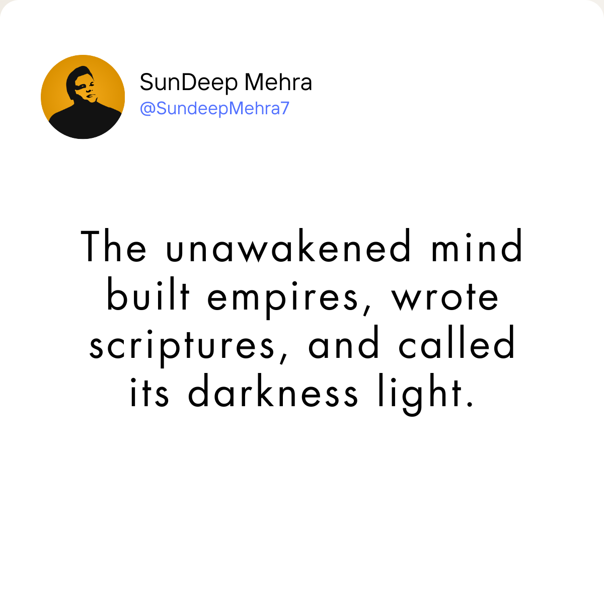 Anatomy of Unawakened Intellect