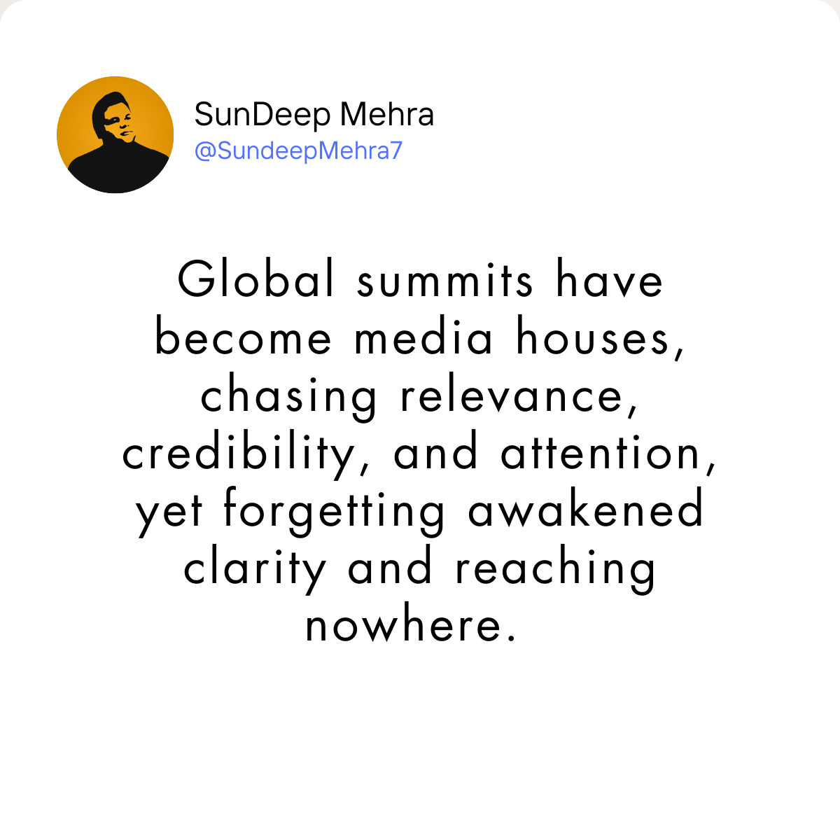 The Spectacle of Relevance