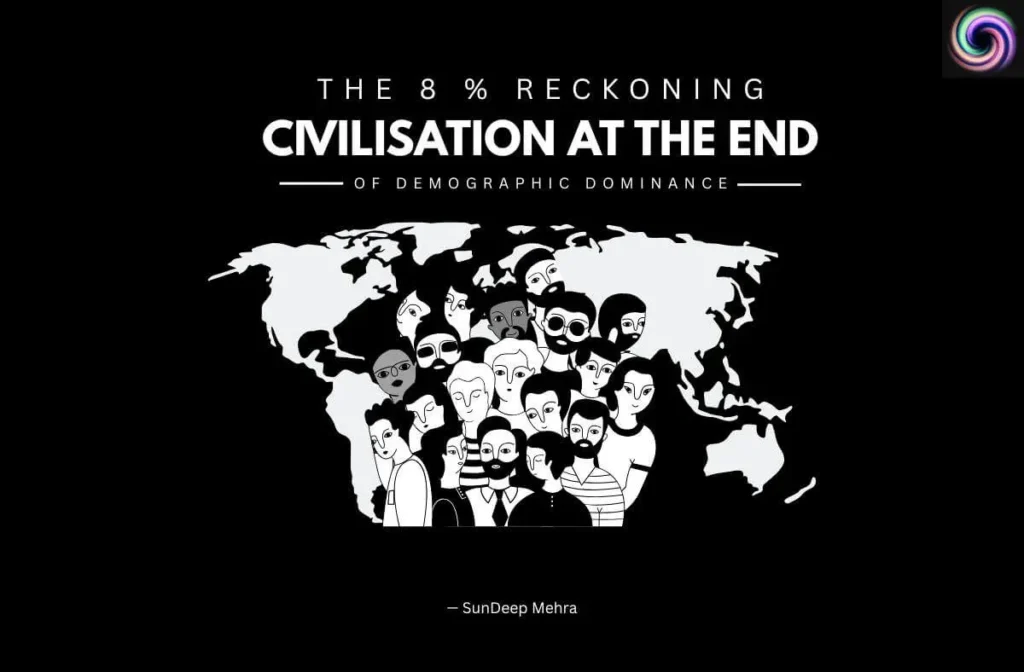 The 8% Reckoning: Civilisation at the End of Demographic Dominance 2 The 8 % Reckoning: world population map visualising the end of demographic dominance – SunDeep Mehra