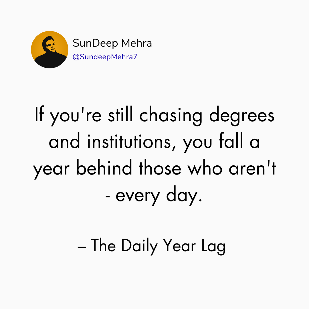 The Daily Year Lag
