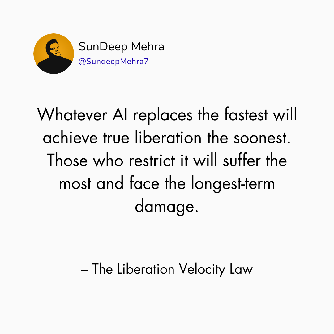 The Liberation Velocity Law