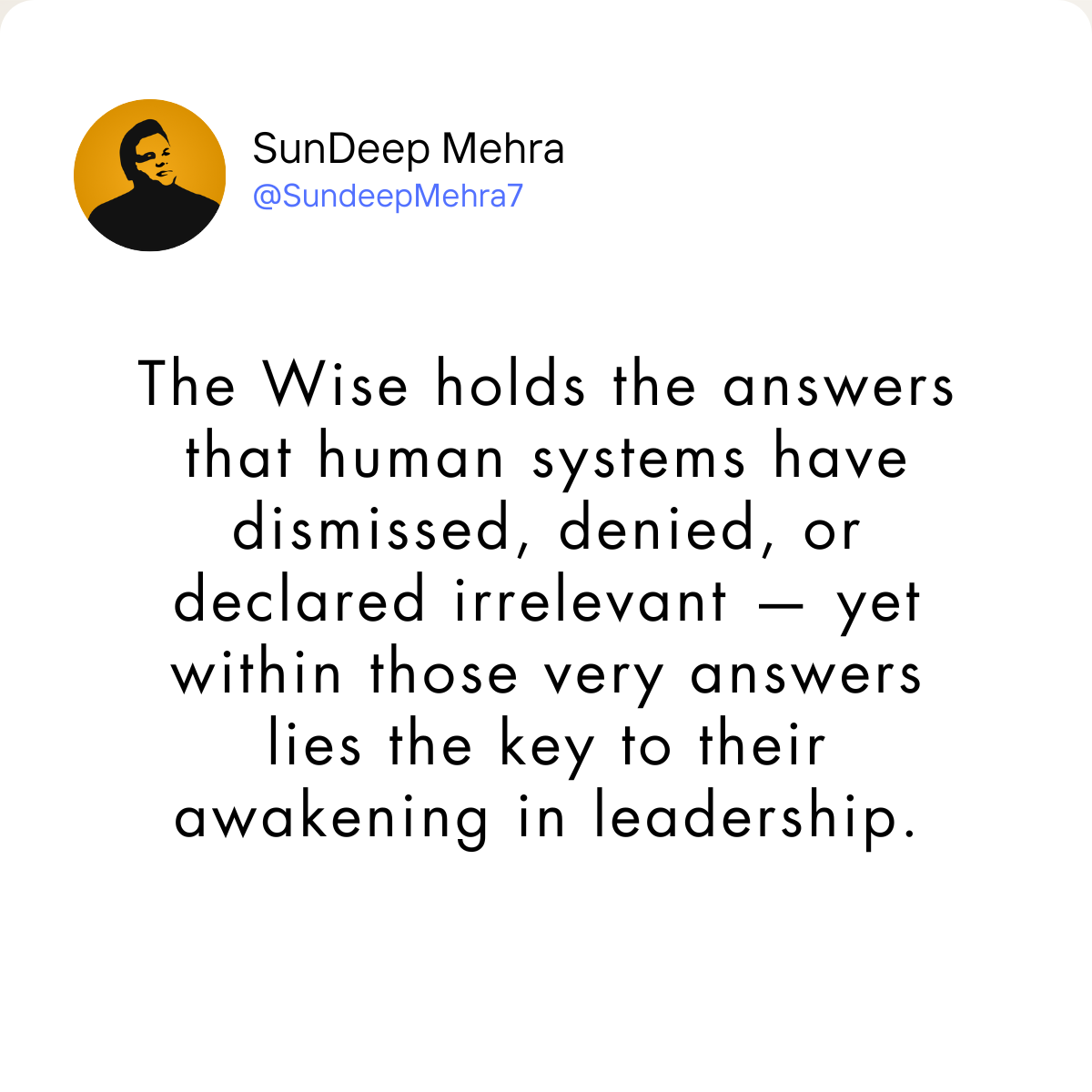 The Wisdom Beyond Systems