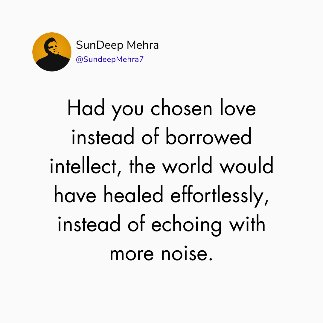 The World Love Could Have Healed