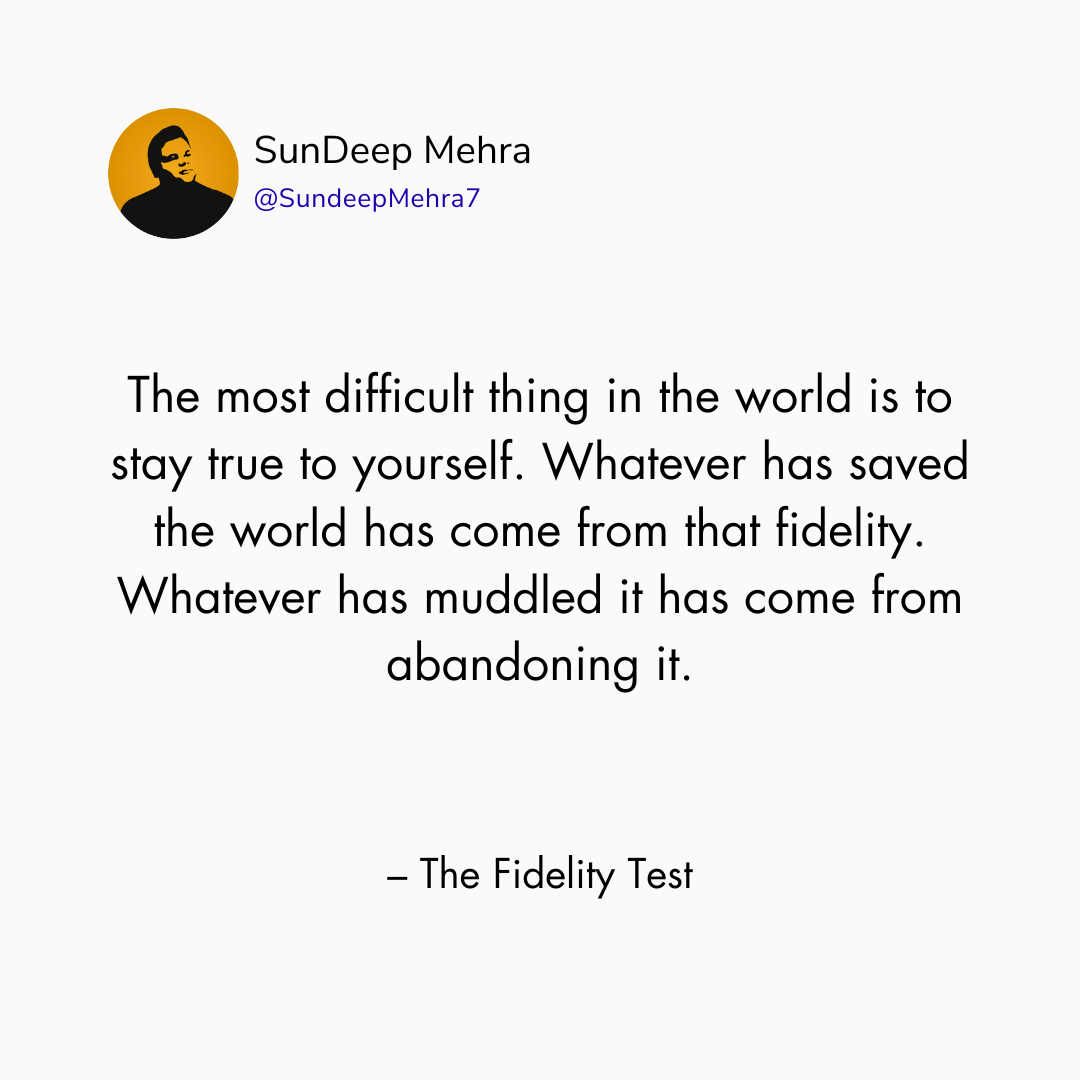 The Fidelity Test