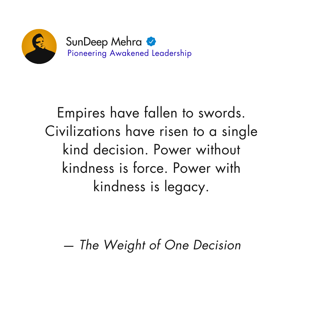 The Weight of One Decision