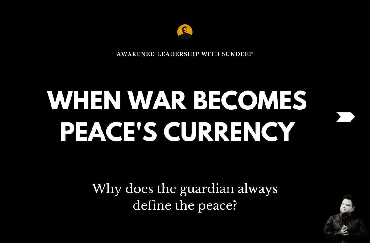 When War Becomes Peace s Currency