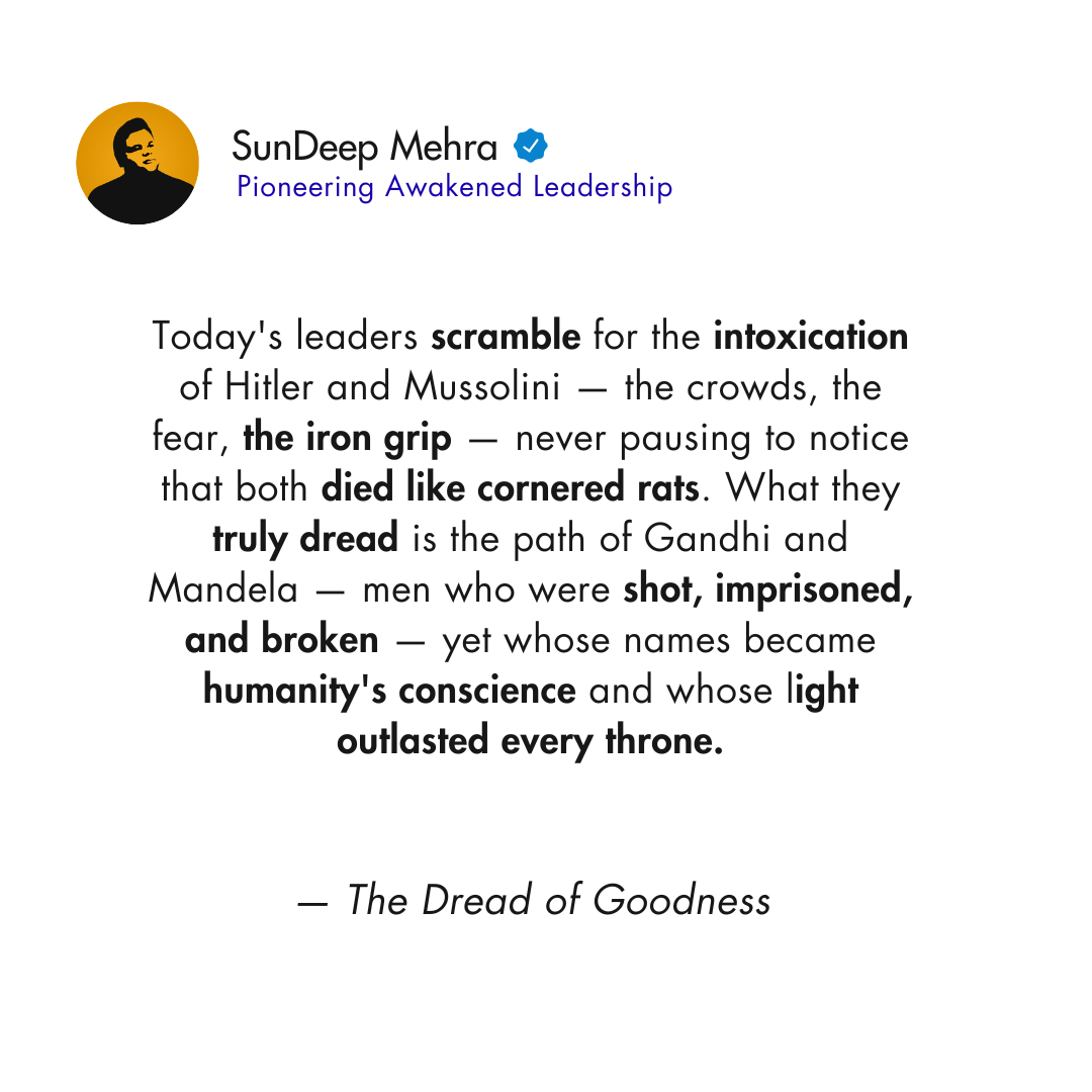 The Dread of Goodness