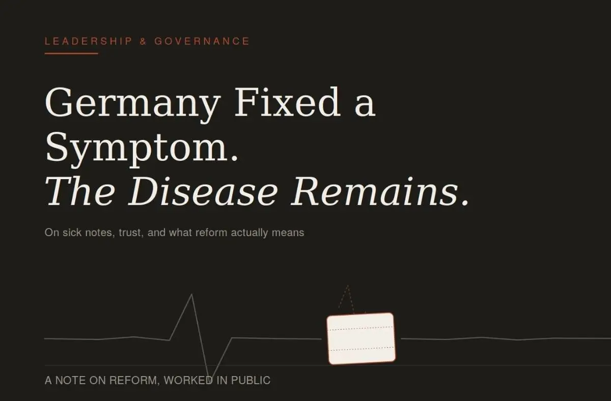 LEADERSHIP KEYNOTE banner symptom vs disease