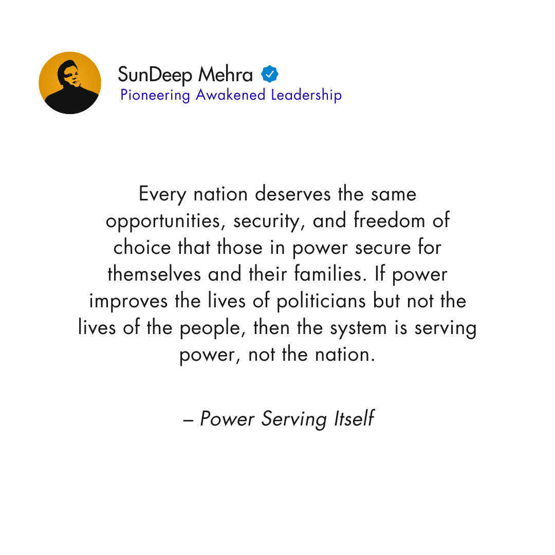 Power Serving Itself