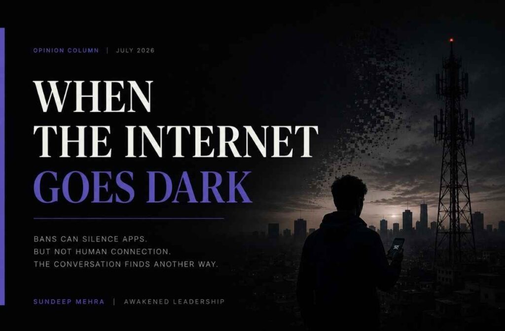 The Limits of Digital Blackouts 1 BitChat ban feature image illustrating the limits of digital blackouts, mesh communication, and digital governance during internet shutdowns.