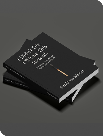 I did'nt die, I wrote instead standing book