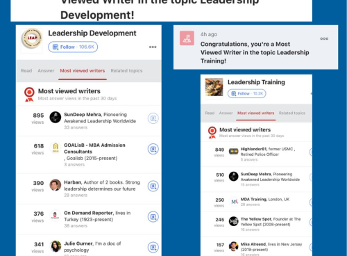 Leadership training and